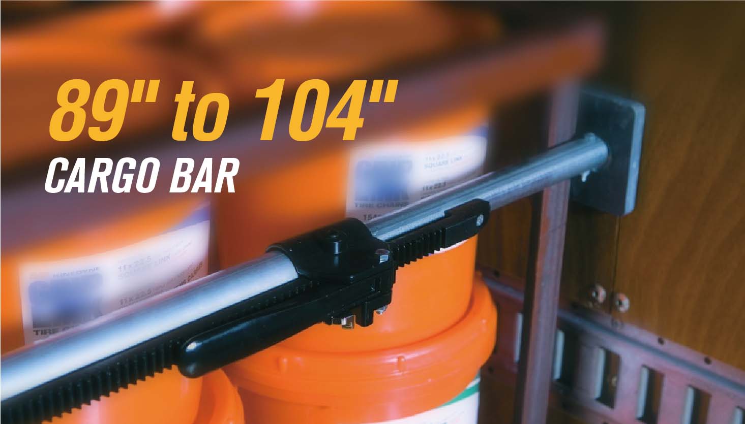 Heavy Duty Steel Round Tube Cargo Load Lock Bars 89