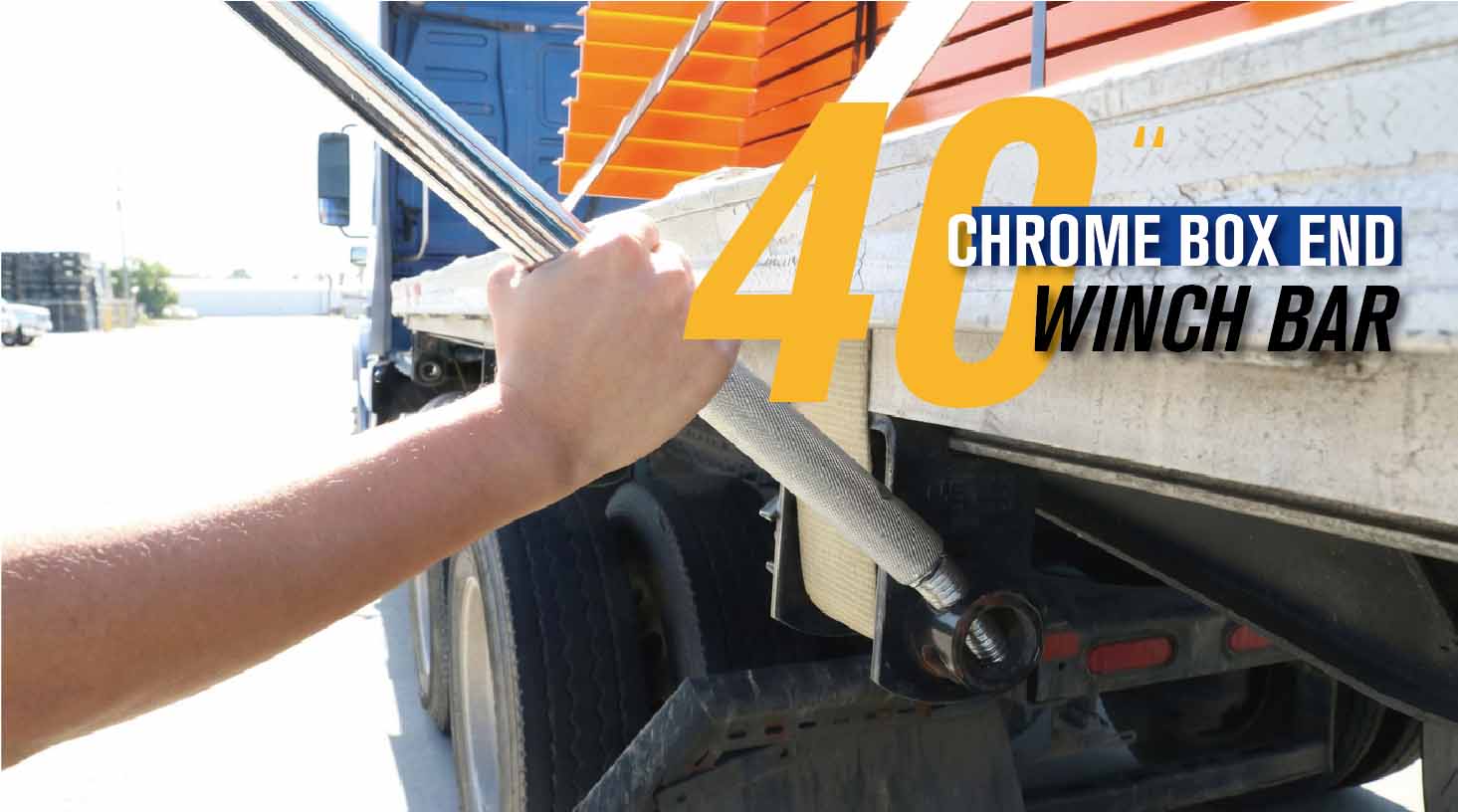 Square Head Chrome Combination Winch Bar