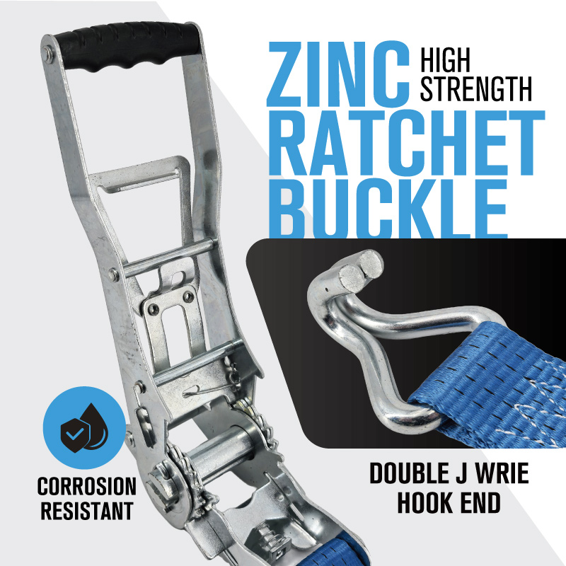 Ratchet Strap with Wire Hooks