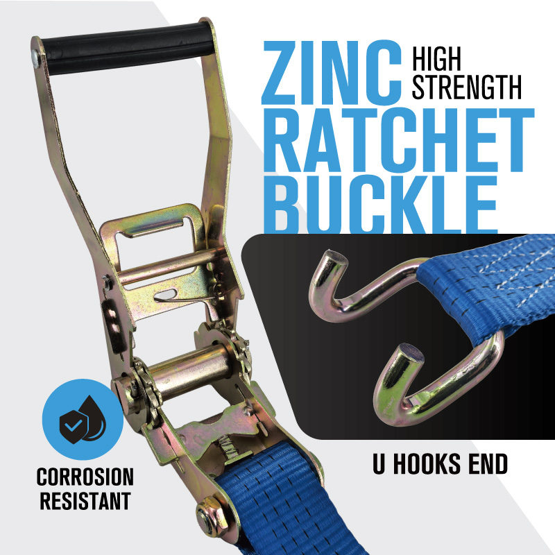 Ratchet Strap with U Hooks