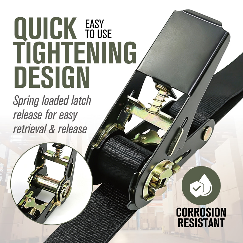Ratchet Strap with S Hooks