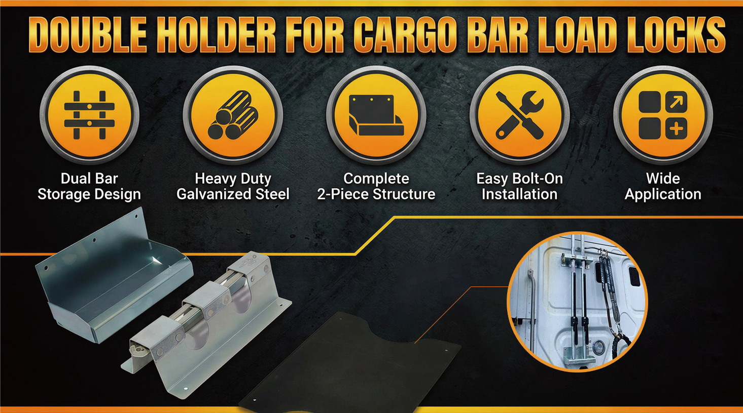 Round Tube Cargo Bar Cargo Bar Load Locks