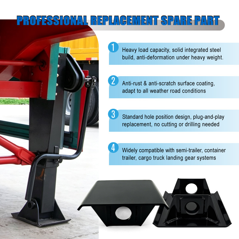 Heavy Duty Landing Gear Foot Replacement Base for Semi Trailer Jack Leg