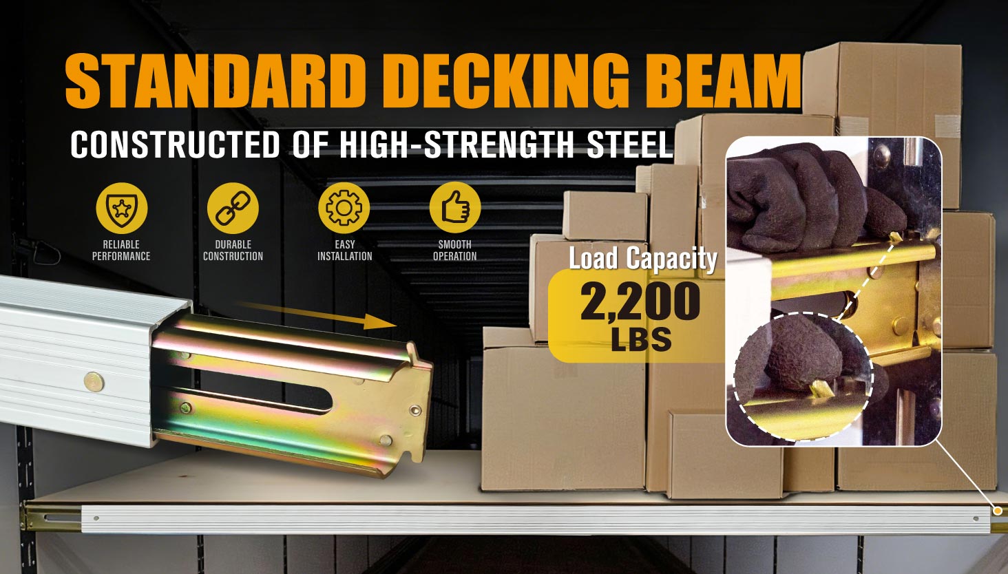 Decking Beam Heavy Duty Aluminum Decking Beam
