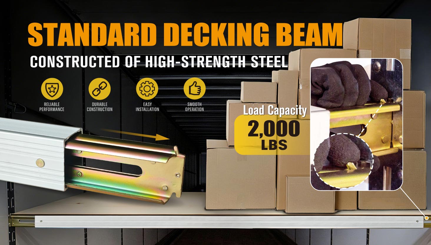 Decking Beam Heavy Duty Aluminum Decking Beam